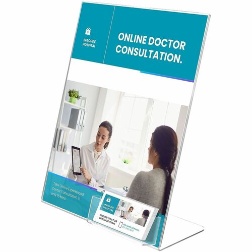 Holder, Sign, Slanted, With Packet
