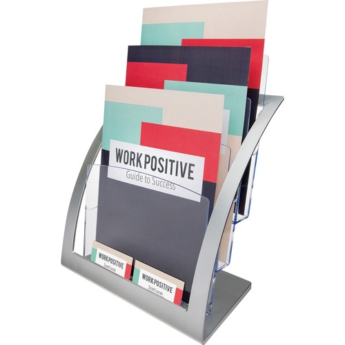 Holder, 3 Tier, Magnetized, Silver