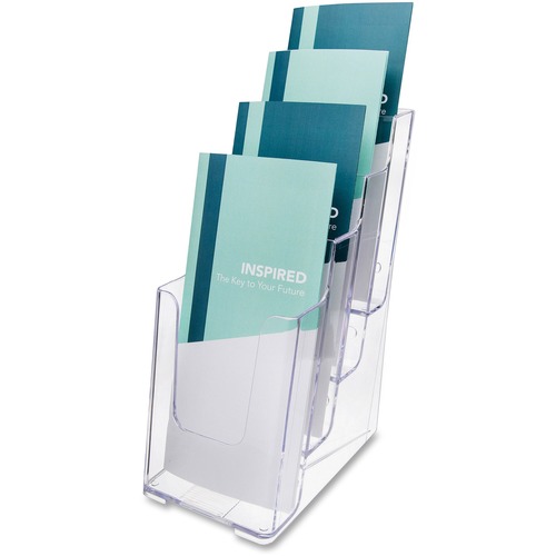Holder, Lit, Leaflet, 4 Tier, CL