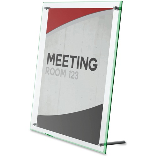 Holder, Sign, Gneg 8.5x11 Clear
