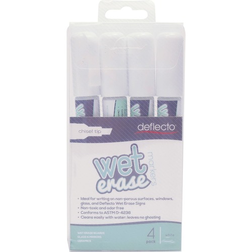 Marker, Chalk, For Sign, 4, White 4/PK
