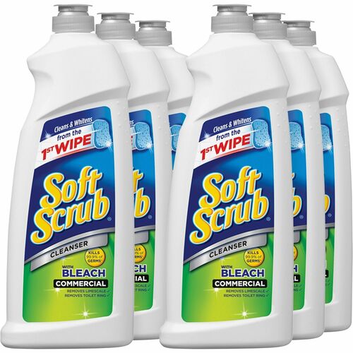 Cleaner, Soft Scrub, Bleach, 36 Oz 6/CT