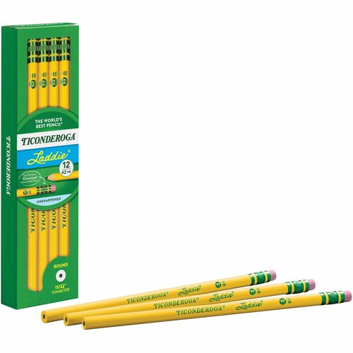 Pencil, Laddie, #2, With Eraser 12/DZ