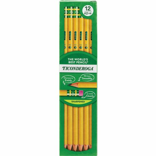 Pencil, Wood, #2 HB, Presharpened 12/DZ