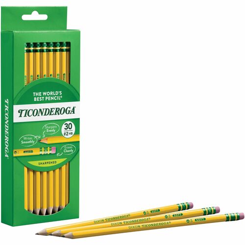 Pencil, Wood, #2, Pre-Sharp 30/BX