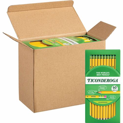 Pencil, With Eraser, No 2 Black Lead, Yellow Barrel 240/BX