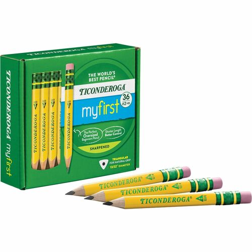 Pencil, Short, My First, Yellow 36/PK
