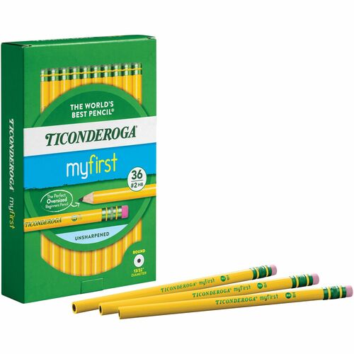 Beginner's Pencil, Large, No.2 Lead, Yellow 36/PK