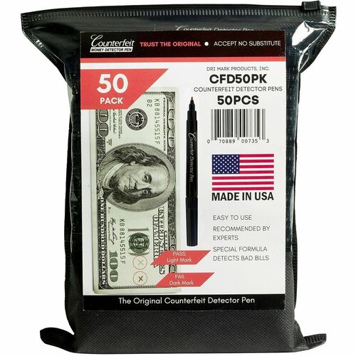 Pen, Detector, Counterfeit, Packet 50/PK