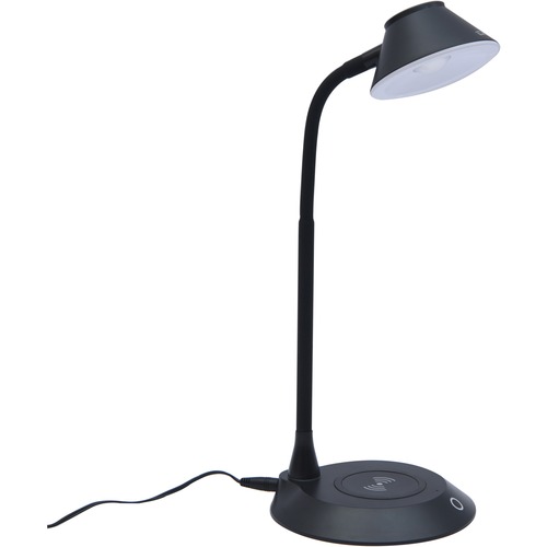 Lamp, with Qi Wireless Charger, 3 Brightness Levels, Black