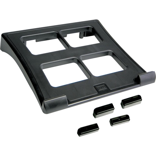 Laptop Stand, Height Adjustable, 11-1/2x13"x2-3/5", Black