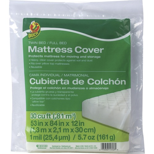 Cover, Mattress, Twin/Full, Clear
