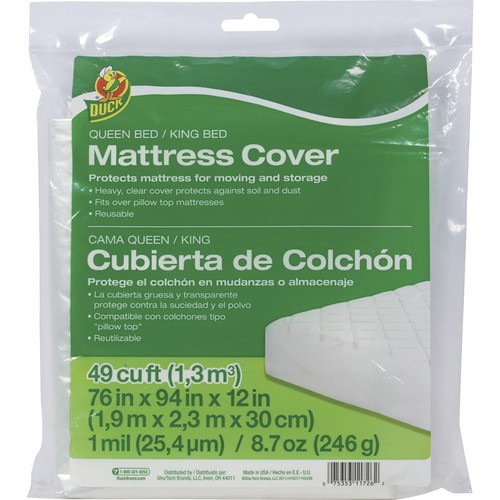 Cover, Mattress, Queen/King, Clear