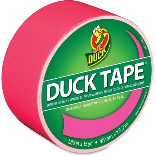 Duck Tape, 1.88" x 15 Yard, Neon Pink