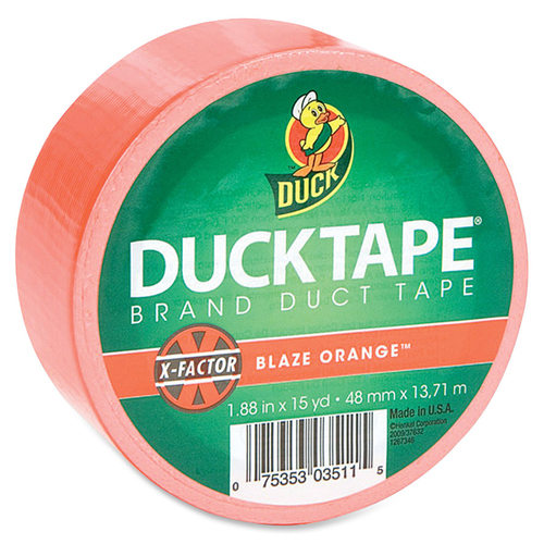 Duck Tape, 1.88" x 15 Yard, Neon Orange