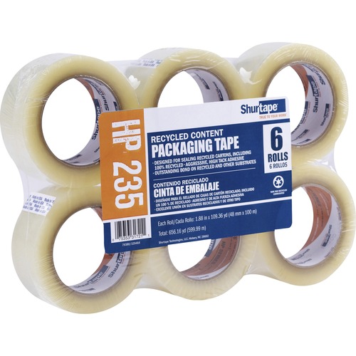 Tape, HP235, Pack, Clear, 48 Millimeter x 100 Meter 6/PK