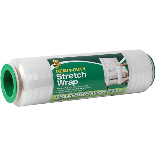 Stretch Wrap, Heavy-Duty, 15 Inch Wide x 1000 Foot Long, Clear