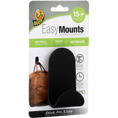 Mount, J Hook, Drywall, Black
