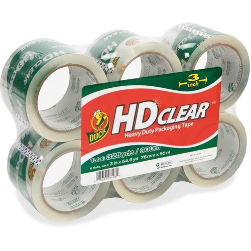 Packing Tape, 3" x 55 Yards, Clear 6/PK