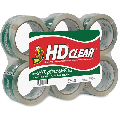 Packing Tape, Heavy-Duty, 48mm x 50m, Clear 6/PK