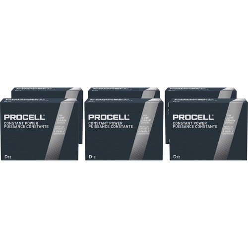 Battery, Alkaline, Procell, D, 12/PK 6/CT