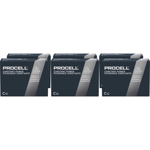 Battery, Alkaline, Procell, C, 12/PK 6/CT