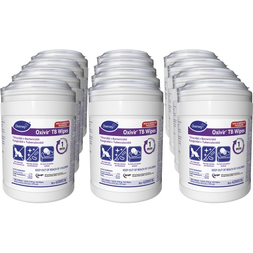Wipes, Cleaner, Disinfectant 12/CT