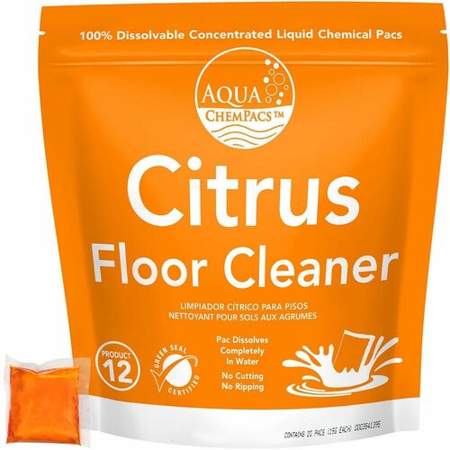 Cleaner, Floor, Citrus, 100 Pac
