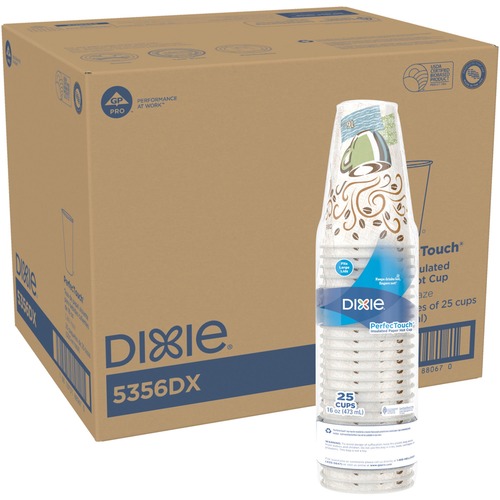 Hot Cups, Perfect Touch, Wise Size, 16 oz, Multi 500/CT