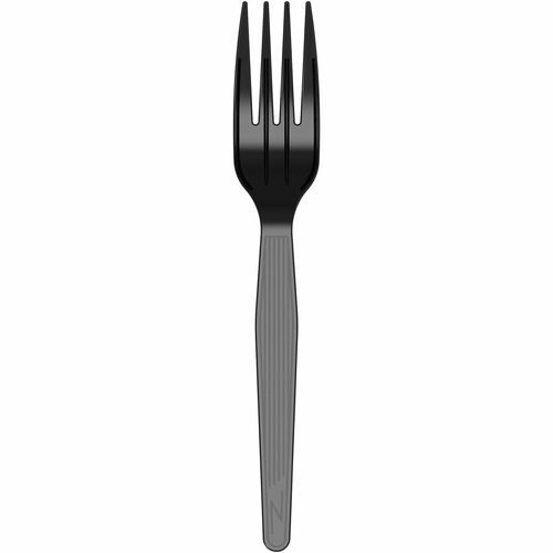 Fork, Wrap, Polystyrene, Black 1000/CT