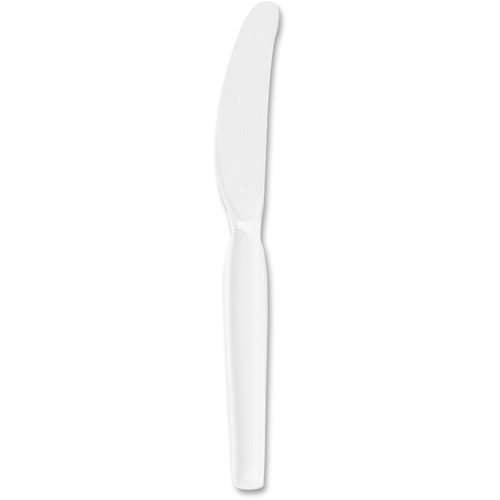 Knife, Styrene, Heavyweight, White, 100/BX 10/CT