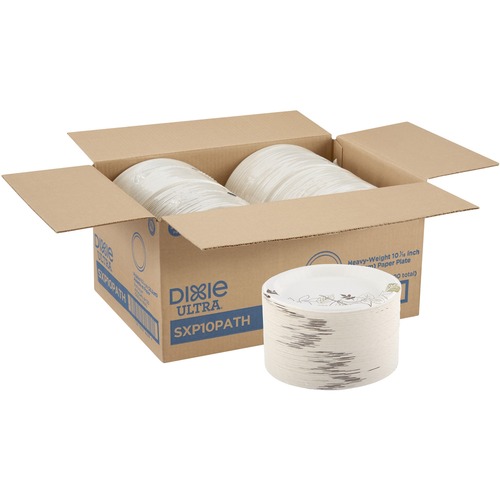 Plates, Extra Heavy Weight, 10", Pathways, White 500/CT