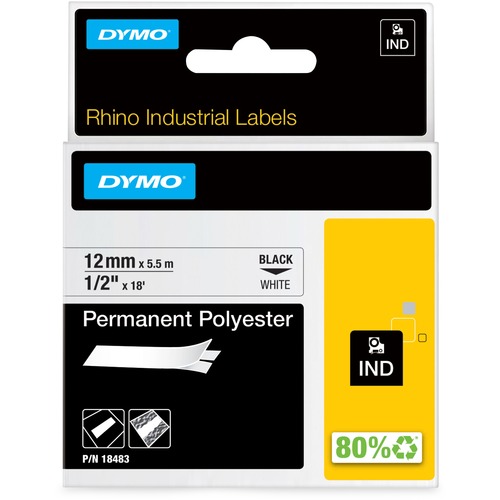 Label, Rhino 1/2" x 18 Foot Premium Poly