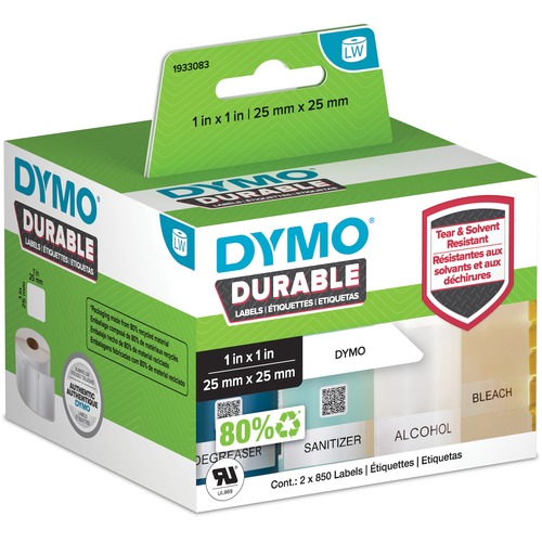 Label, LW, Durable, 1" x 1"