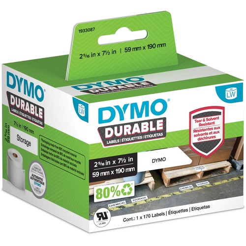 Label, LW, Durable, 2-5/16" x 7-