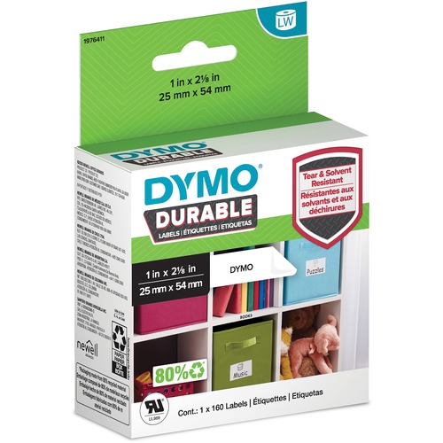 Roll, Label, Light Weight, Durable, 1" x 2-1/8" 160/RL
