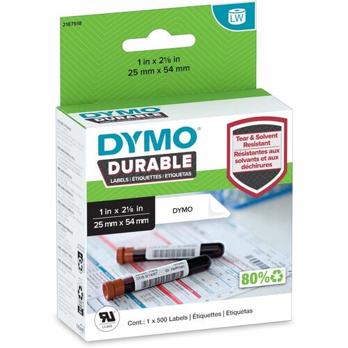 Label, LW, Hlthcare, 1" x 2-1/8" 500/RL