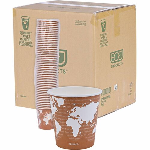 Cup, Hot, World Art, 10 Ounce, 50/PK 20/CT