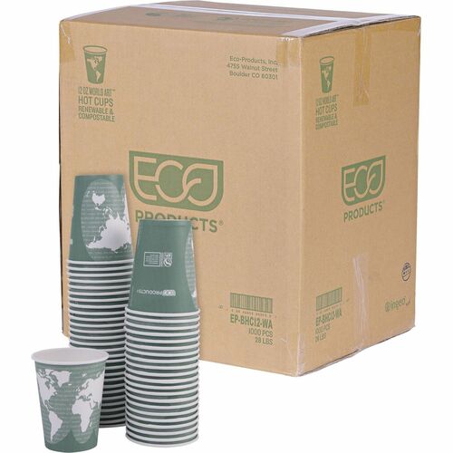 Cup, Hot, World Art, 12 Ounce, 50/PK 20/CT