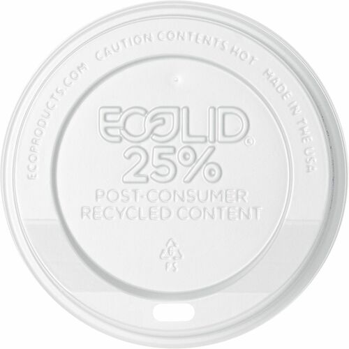 Lid, Recycled Hot Cup, White 1000/CT