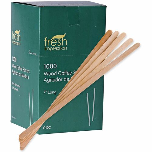 Stick, Stir, Wood, 7" 1000/PK