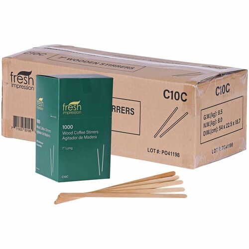 Stick, Stir, Wood, 7", 1000/PK 10/CT