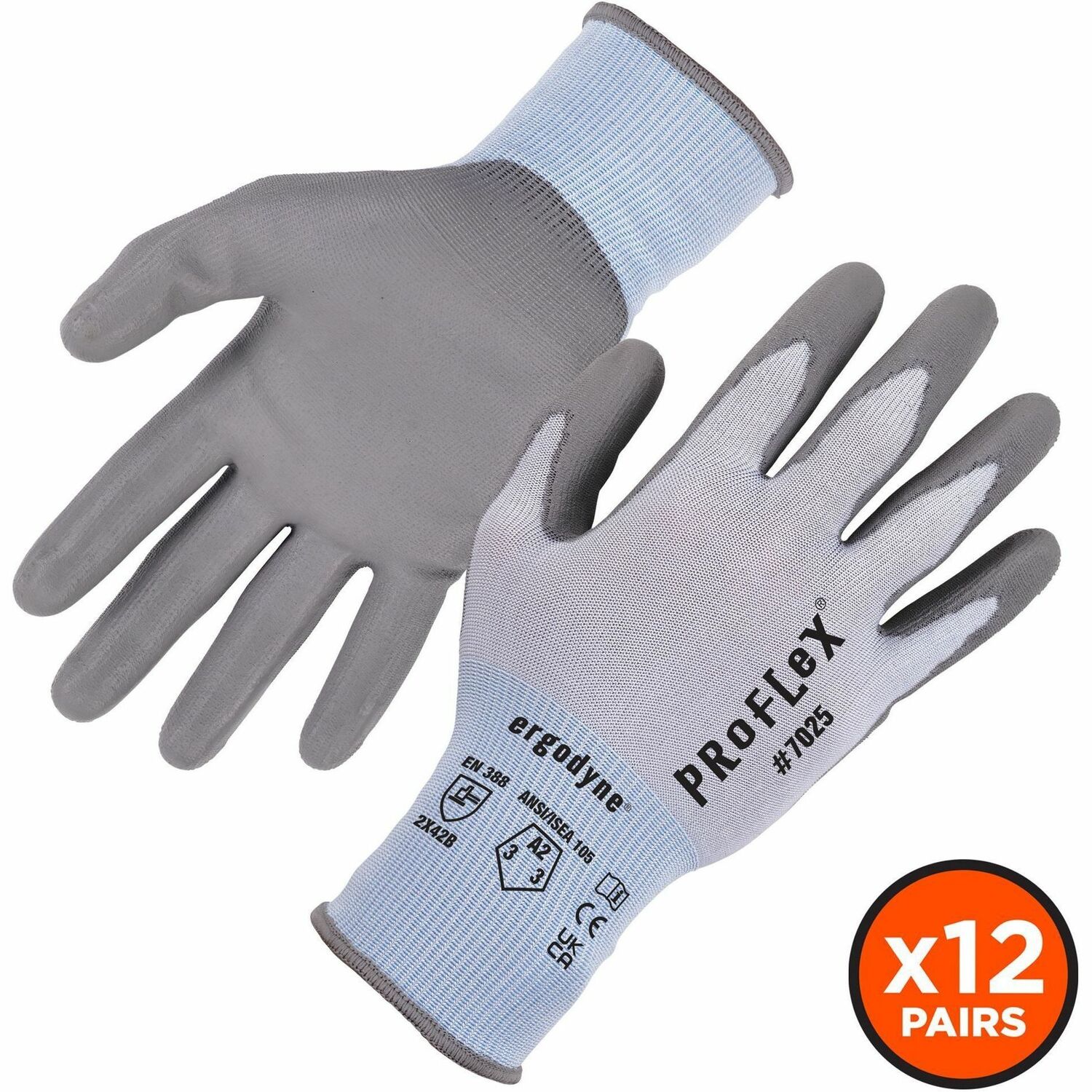 Glove, Coated, A2, PU, Blue, L 12/PK