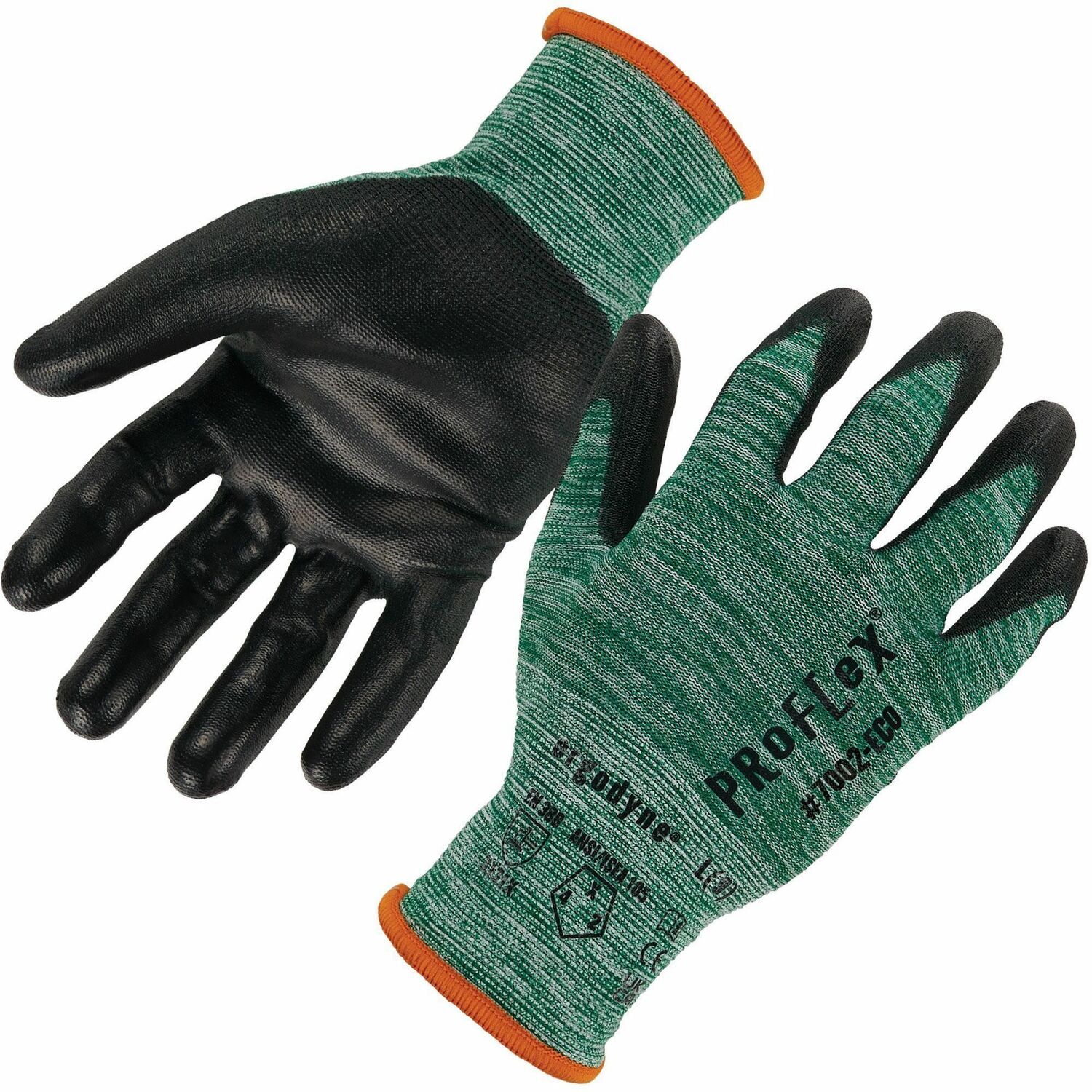 Glove, Coated, Recycled, Green, Xs 2/PR