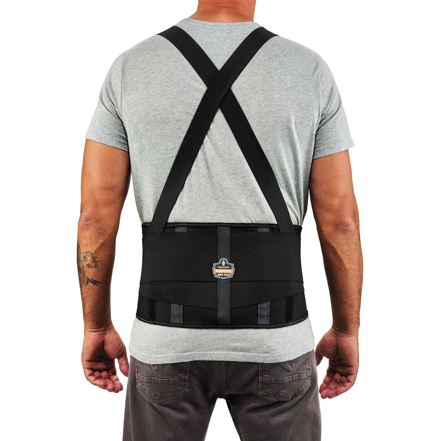 Back Support Std, 3X, Black