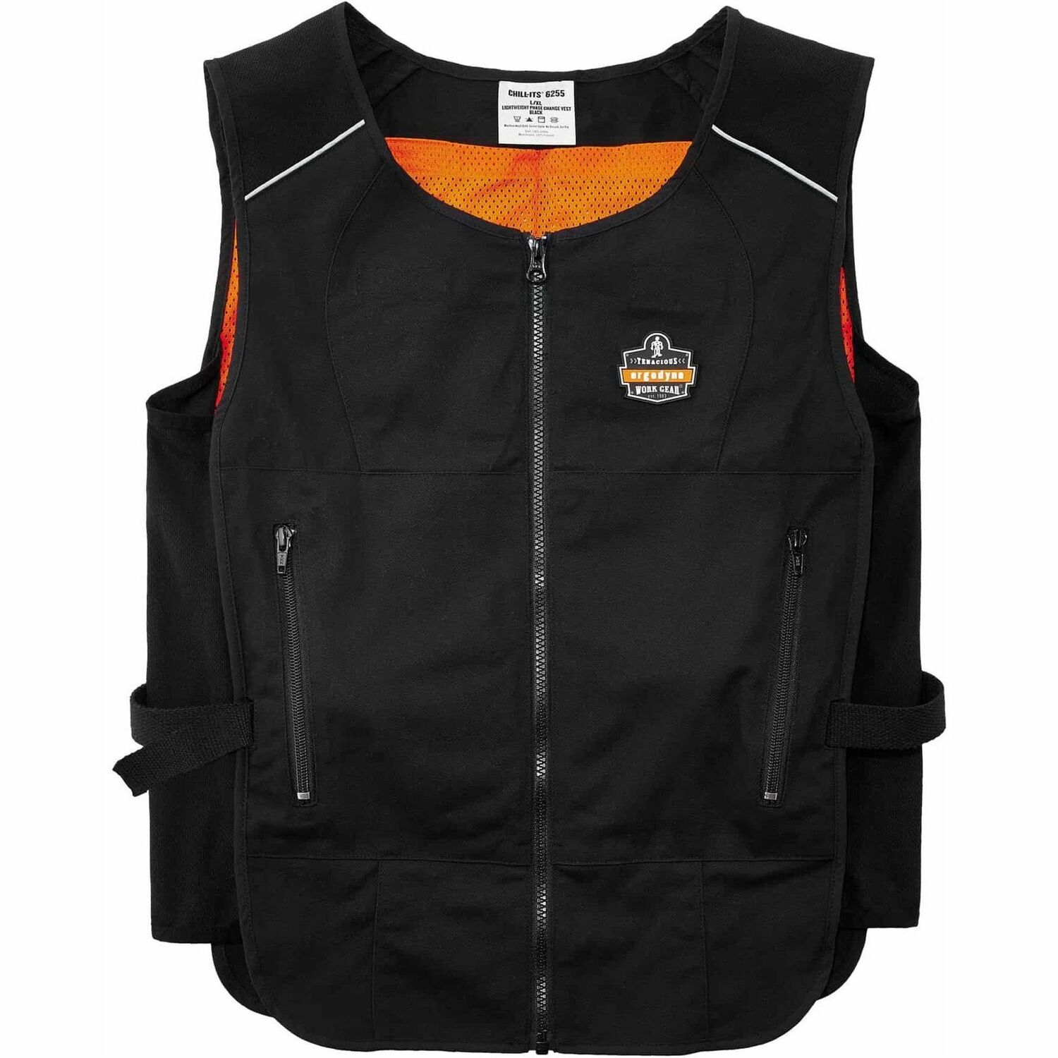 Vest Only, Cooling, Black, 2X/3X