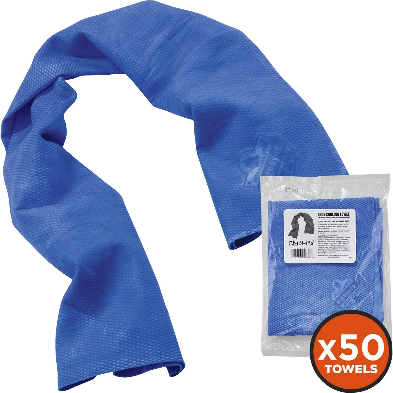 Towel, Cooling, Blue 50/CT