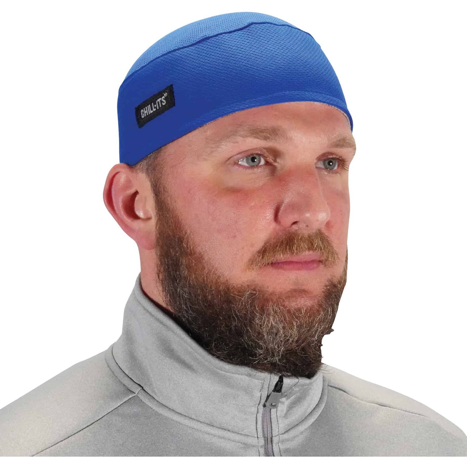 Skull Cap-Terry Cloth, Blue 6/CT