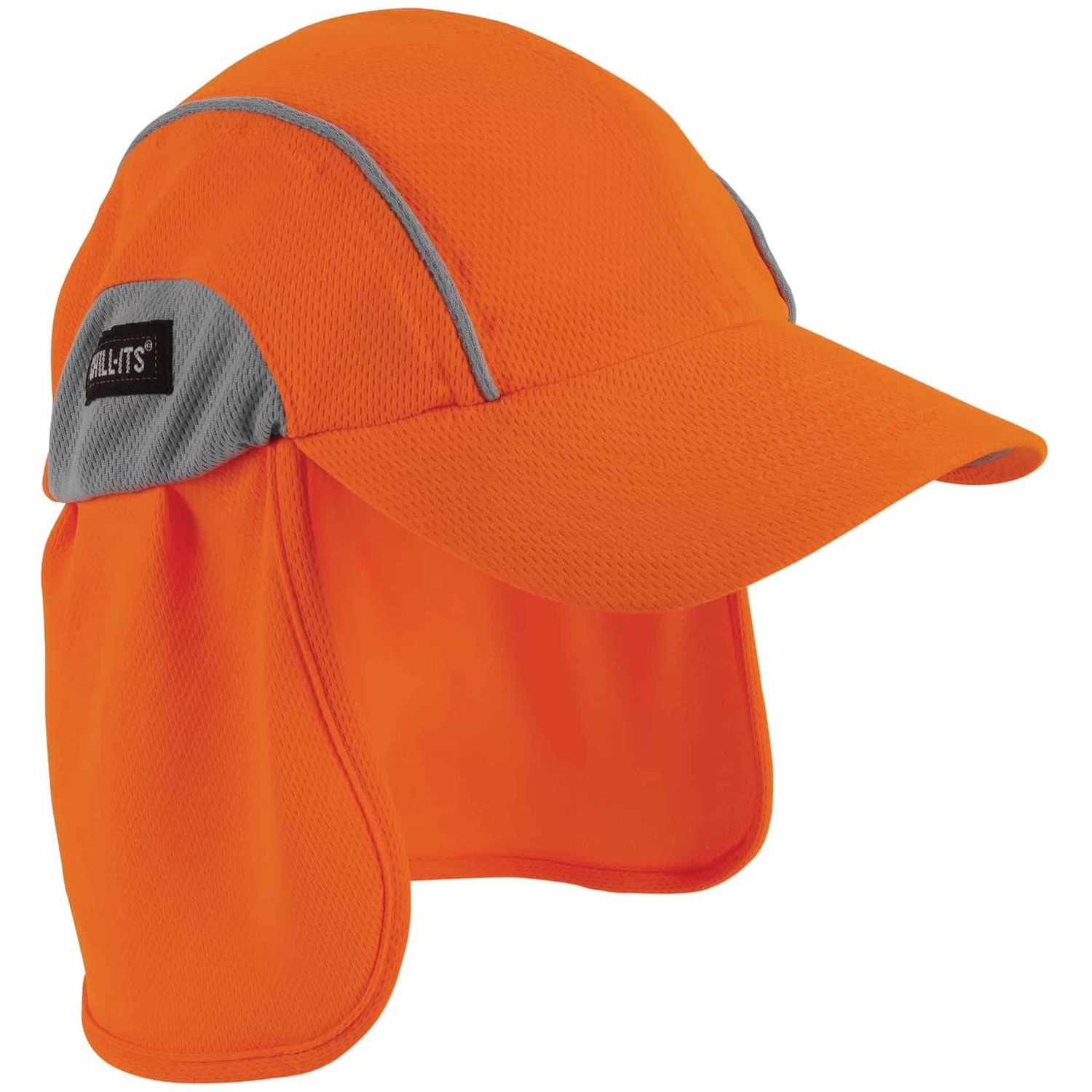 Hat with Neck Shade, Orange