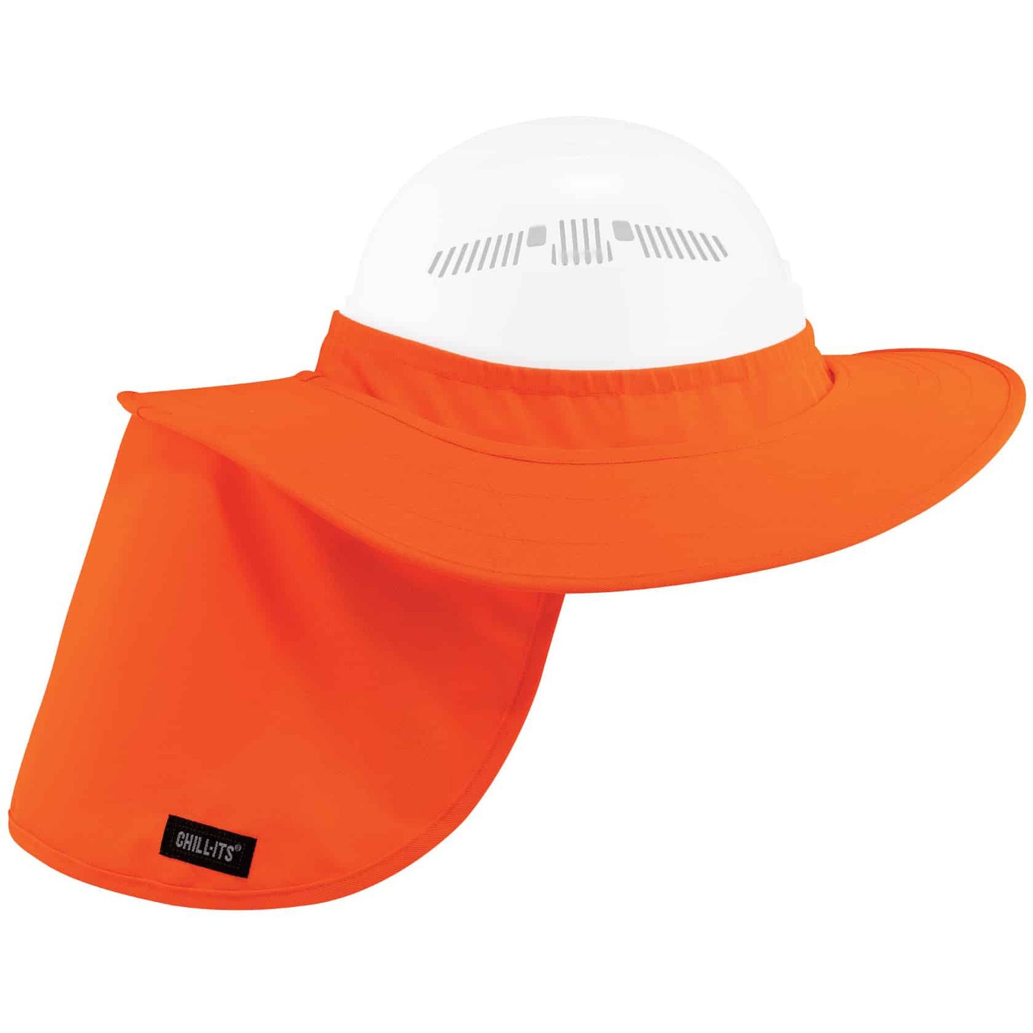 Hard Hat Brim With Shade, Orange